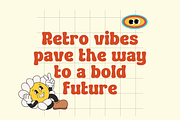 Retro Blendy - Retro Display Font, a Font by Sronstudio (Thumbnail 7 of 12)