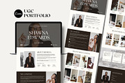 UGC Portfolio Canva Template, a Landing Page Template by Business Chic (Thumbnail 1 of 3)