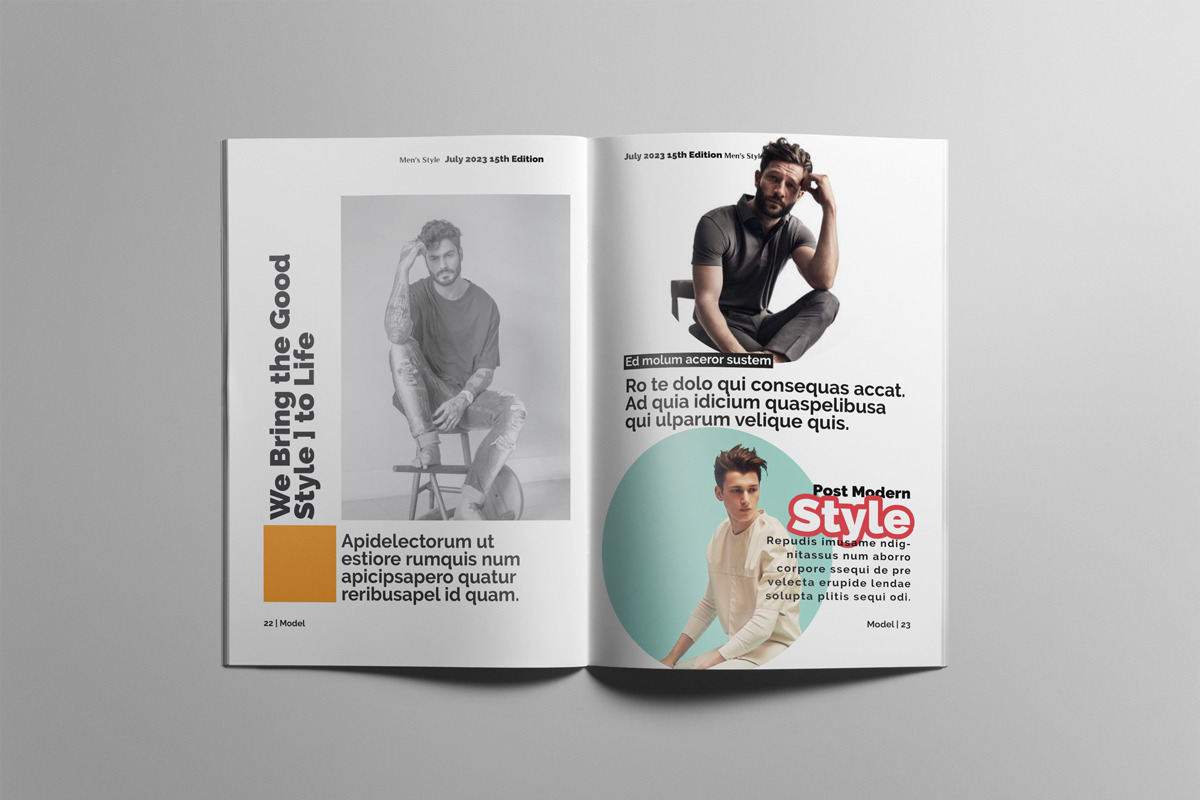 Fashion Magazne Layout Template, a Magazine Template by Swayang (Photo 13 of 24)