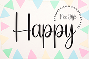 Happy | Script Font, a Handwritten Font by Scratchones (Thumbnail 1 of 7)