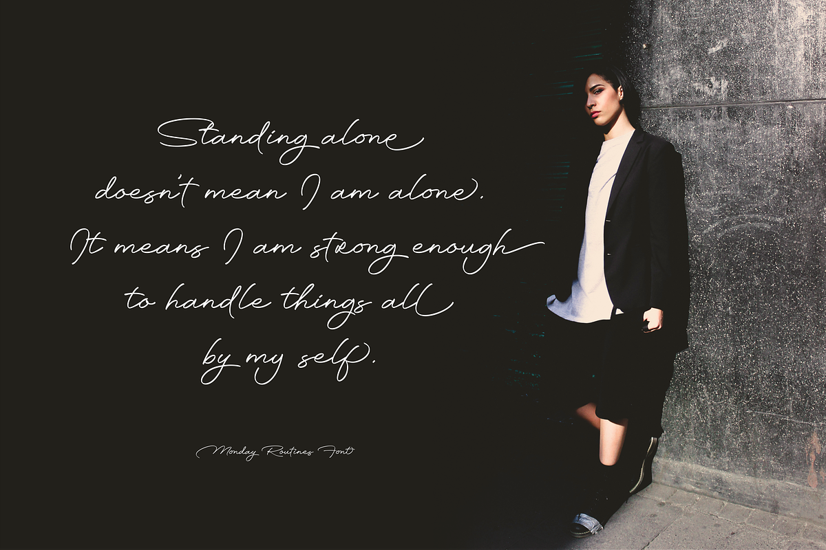 Monday Routines - Signature Font, a Script Font by Walkeren (Photo 14 of 15)