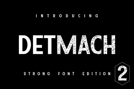 DETMACH Strong 2 Style Font, a Sans Serif Font by Monoletter Studio