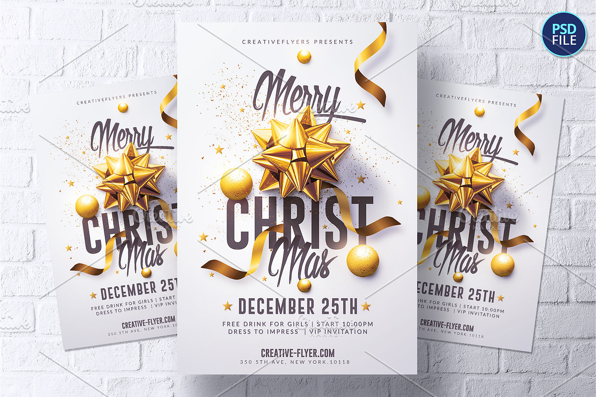 Christmas Flyer Template, a Print Template by Rome B Creation (Photo 1 of 2)