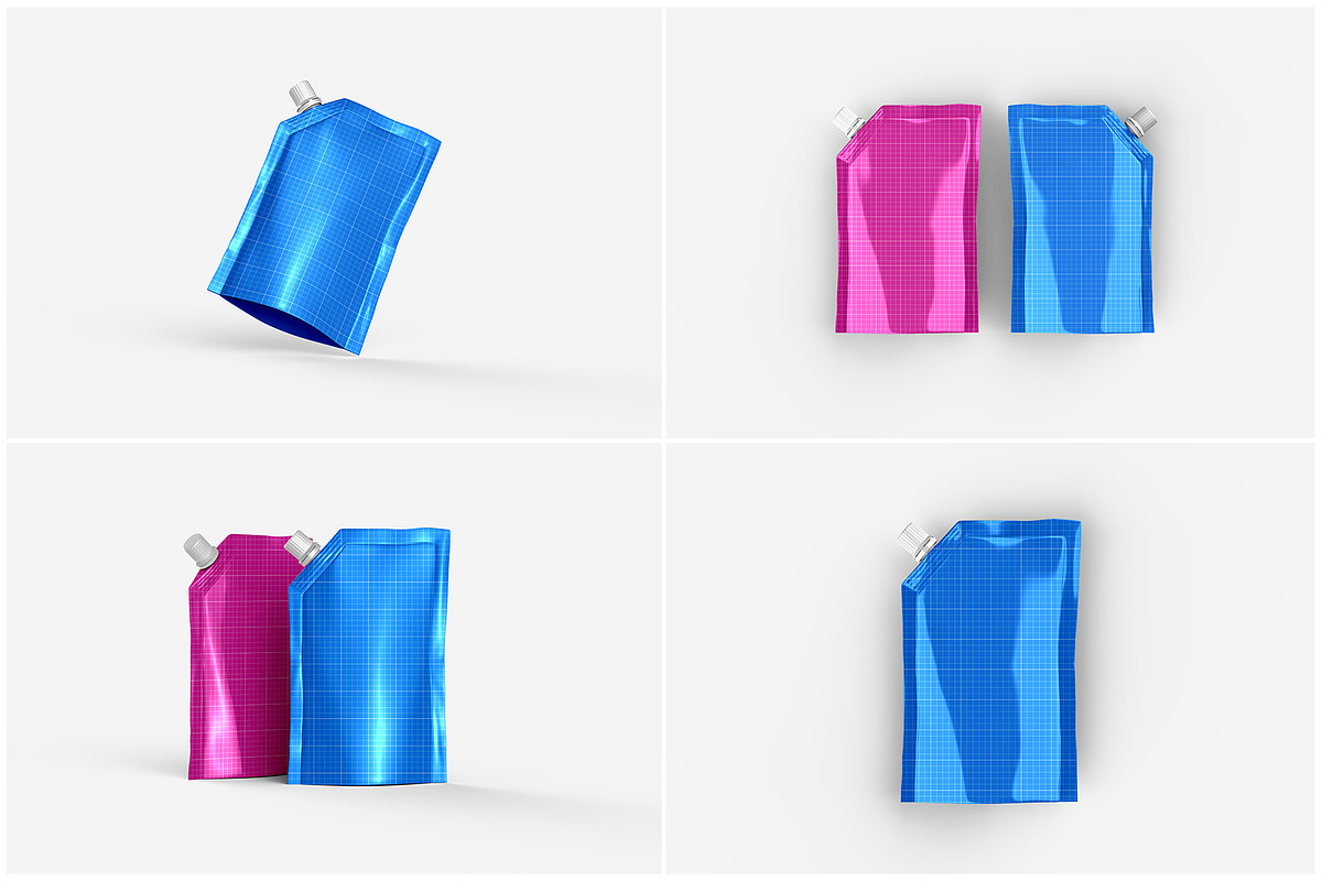 Doypack with Spout on Side Mockup, a Packaging Mockup by Illusiongraphic (Photo 24 of 25)
