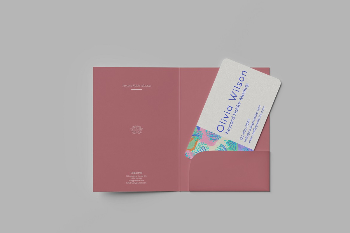 Keycard Holder Mockup, a Product Mockup by Tokobeta (Photo 2 of 7)