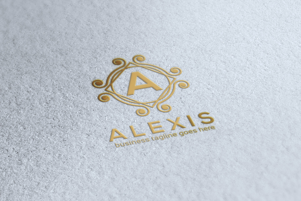 Alexis Letter Crest Logo, a Branding & Logo Template by Slim Studio