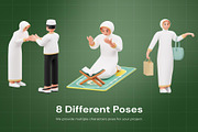 Muslim Ramadan 3D Character, an Object 3D Model by Lumina_ui_ux202 (Thumbnail 5 of 6)