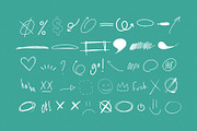 Scribble and Hand-drawn Elements, an Object Graphic by Pixflow (Thumbnail 7 of 10)