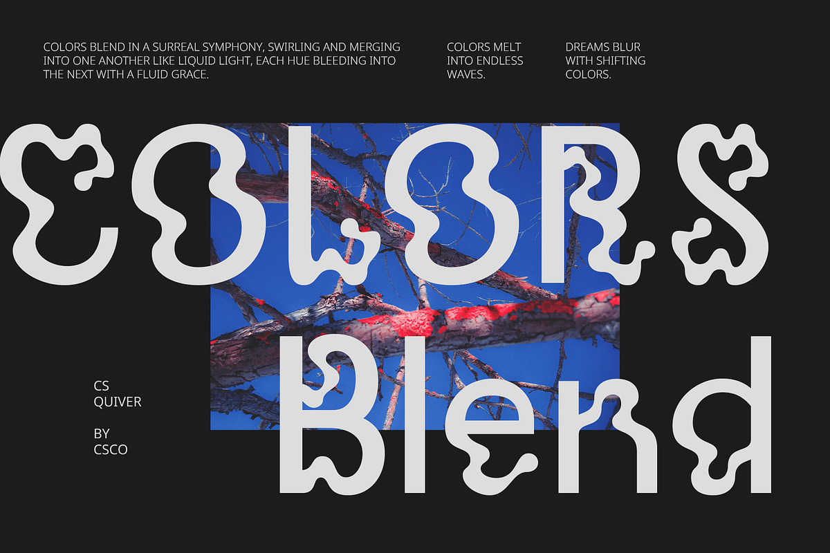 CS Quiver – Trippy Font, a Sans Serif Font by Craft Supply Co. (Photo 2 of 8)