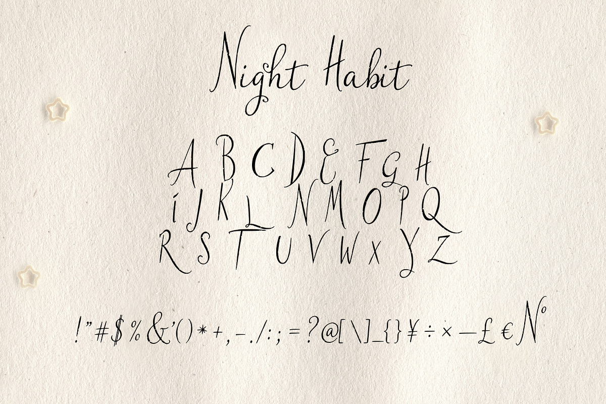 Night Habit Handwritten Script, a Script Font by Mneme (Photo 5 of 7)