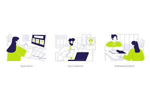 Human resources agency isolated, a Finance Illustration by Visual Generation