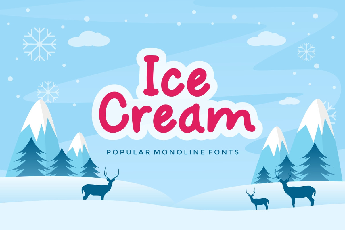 Cuddly Frost Modern Monoline Font, a Handwritten Font by alanwarstd (Photo 2 of 6)