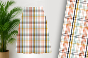 Meadow Plaid Seamless Repeat, a Pattern Graphic by Sharon Schwalbe