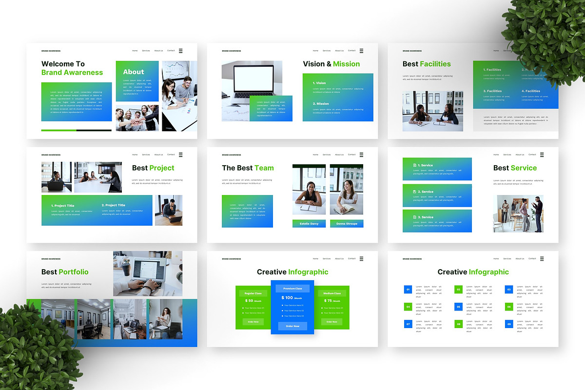 Brand Awareness - Business GSL, a Presentation Template by Deepslide Studio (Photo 3 of 6)