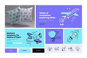 Animated Aircraft Doodle Set, a Duotone Icon by Vectors Market (Thumbnail 4 of 9)