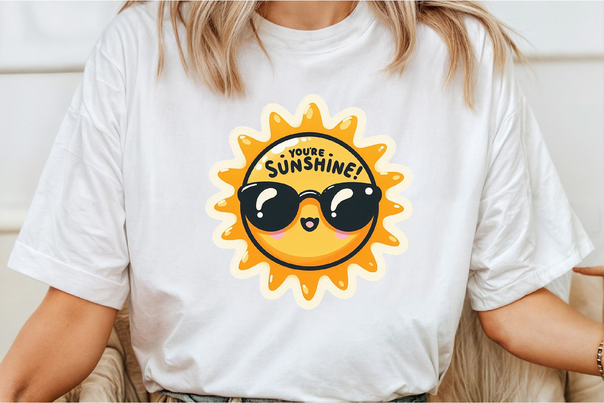 Funny,Youre Sunshine Sticker PNG, an Illustration by DreamCafeArt (Photo 3 of 7)