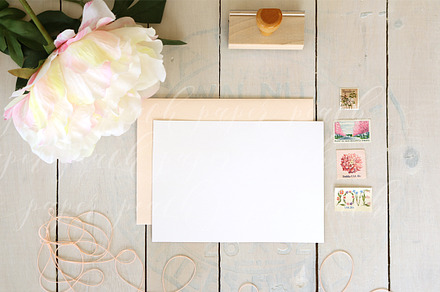 Floral Stationery Mockup