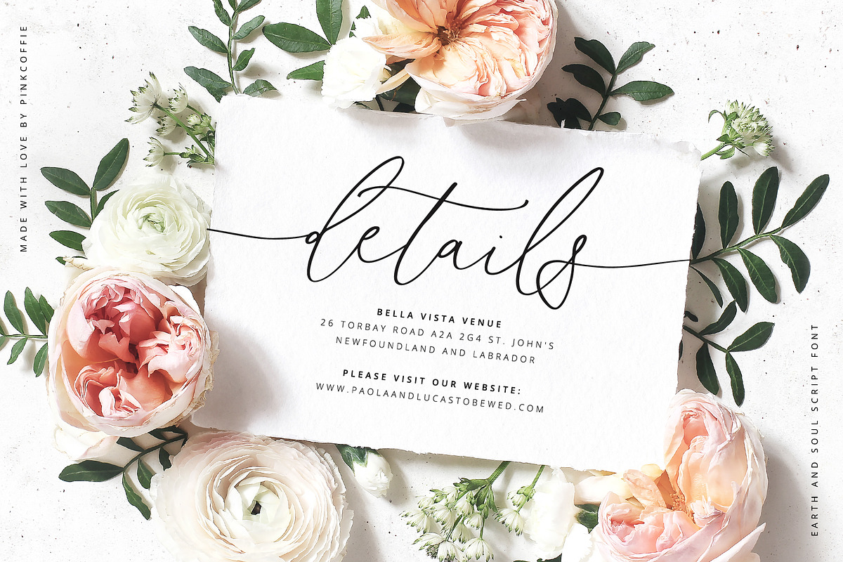 Earth And Soul | Elegant Script Font preview 4