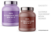 Matt nurtion jar mockup, a Packaging Mockup by Smarty Mockups (Thumbnail 3 of 5)