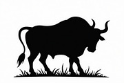 Standing Bull Silhouette Pack, an Illustration by jahid234 (Thumbnail 7 of 9)