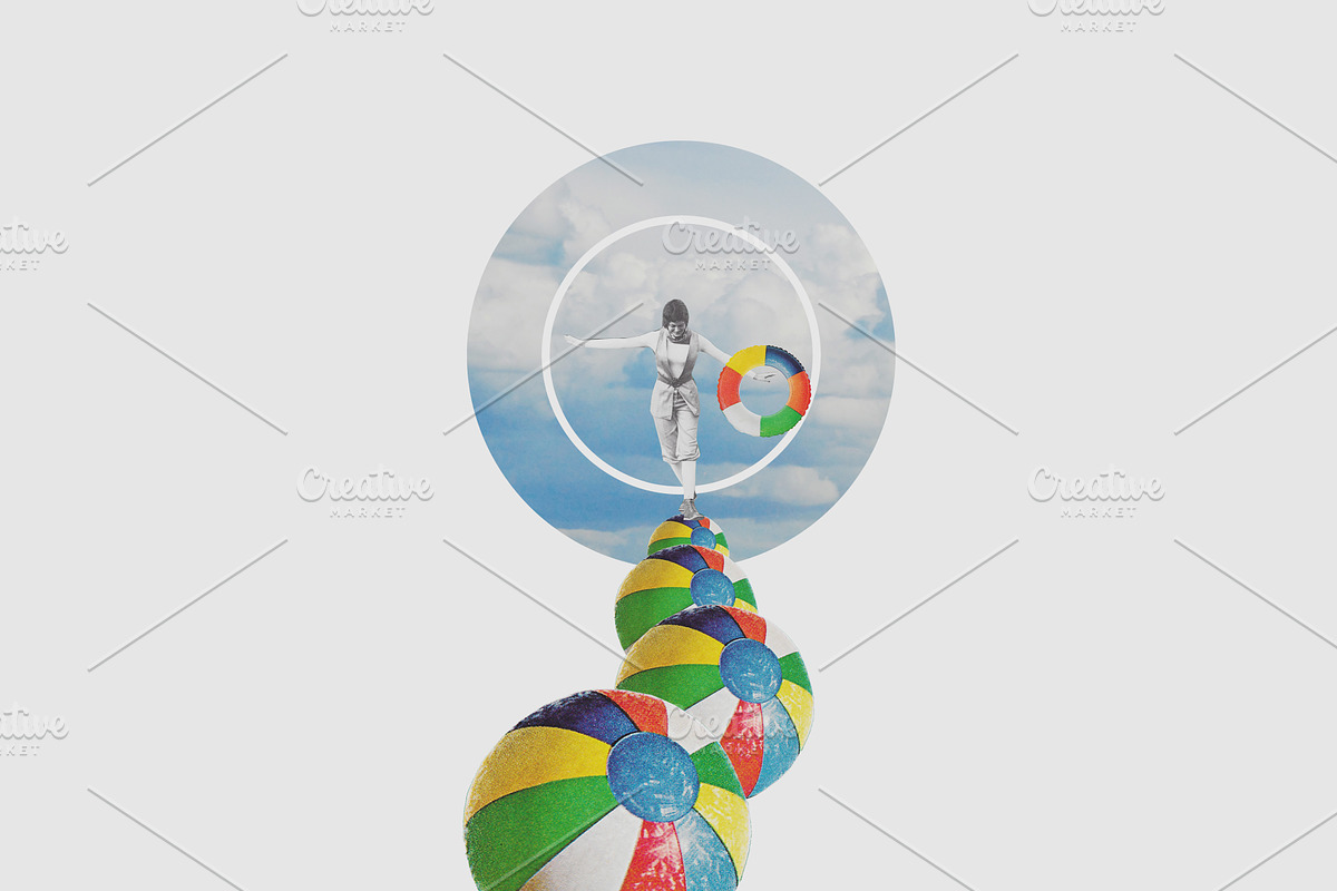 Collage Graphic Wall Art, a Background Graphic by Nine Photography