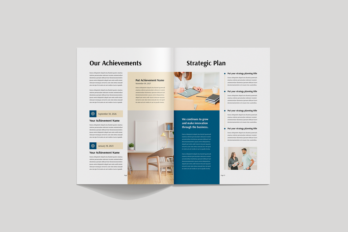 Brochure | Canva, MS Word, InDesign, a Brochure Template by Leaflove (Photo 8 of 10)