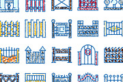 Collection of stylized fences and, an Object Graphic by pikepicture (Thumbnail 3 of 3)