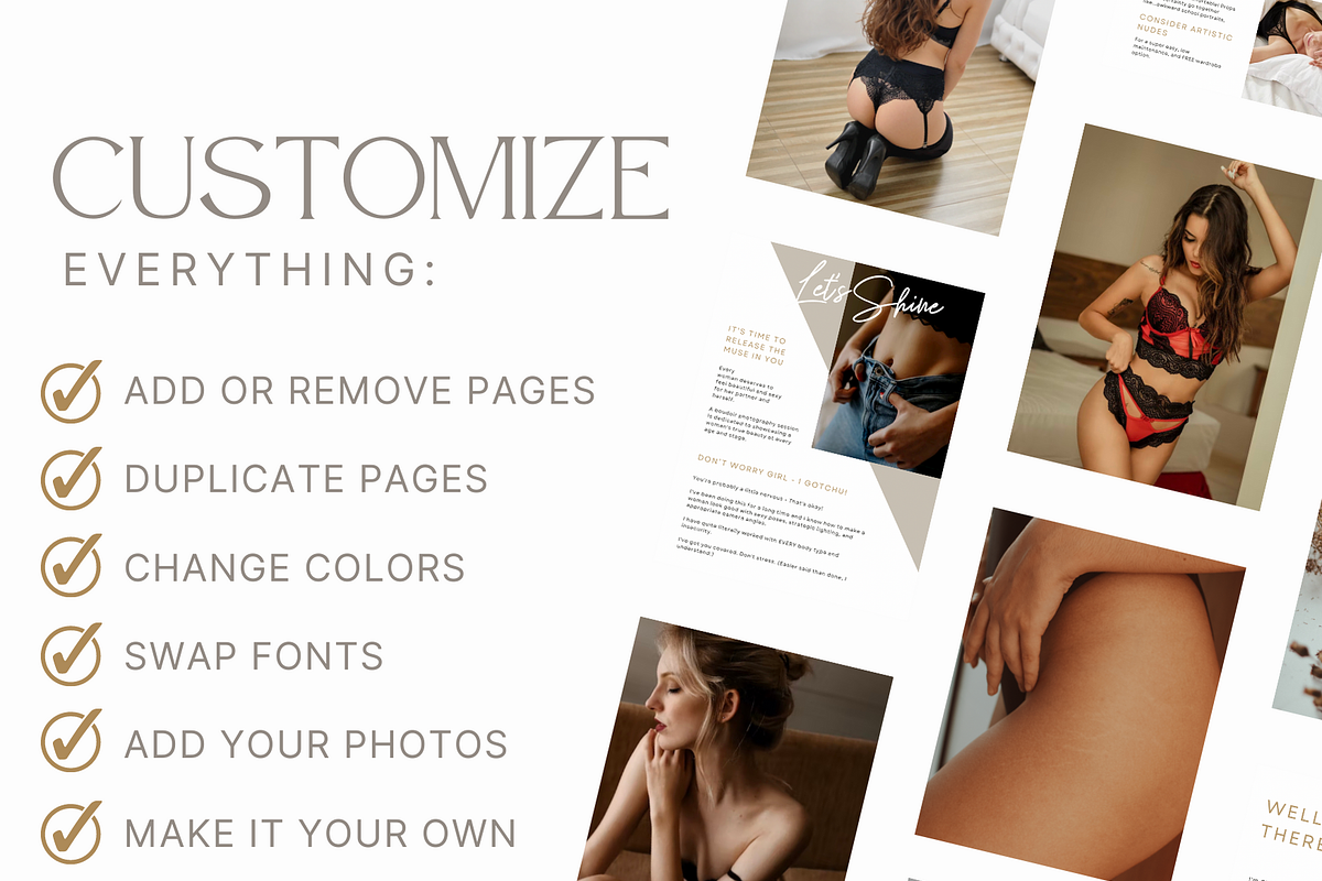 CLASSIC Boudoir Photography Guide, a Magazine Template by Signature Edits (Photo 9 of 11)