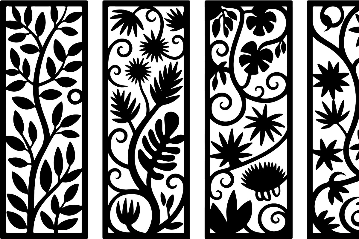 Laser Cut Ornamental Floral Border, a Decorative Illustration by himelgfx (Photo 10 of 19)