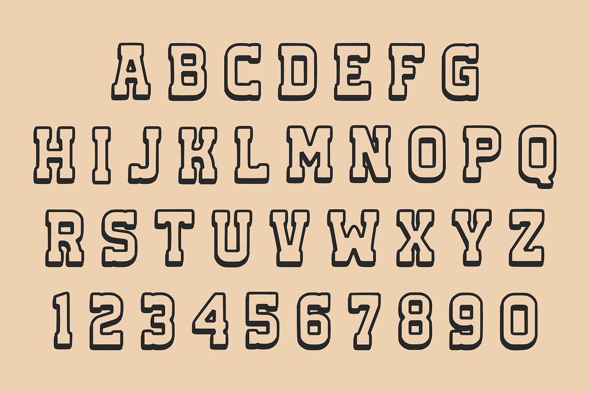 Texas Simple, a Slab Serif Font by Fourteen Letter (Photo 5 of 6)