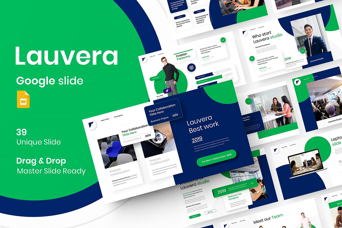 Lauvera - Business Google Slide Temp, a Presentation Template by Dens Creative Studio (Photo 1 of 6)