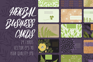 Herbal Business Cards