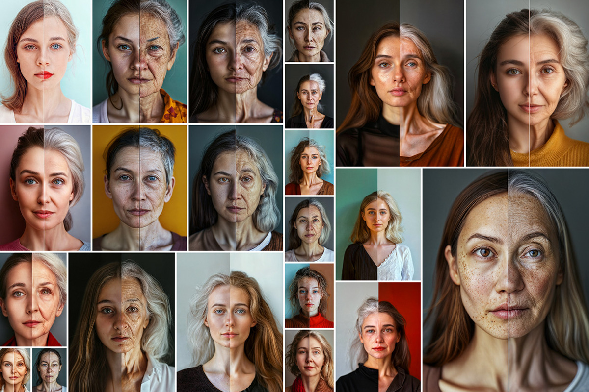 86 Split faces, a Beauty & Fashion Photo by Handmadefont (Photo 2 of 13)