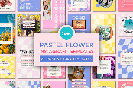 Retro Instagram Template Bundle, a Social Media Template by Templatez.Co