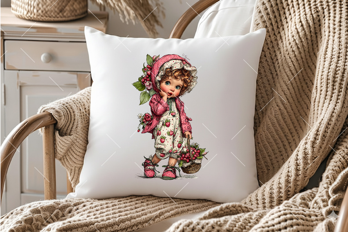 Strawberry Kids PNG Clipart, a Seasonal Illustration by OK Design (Photo 4 of 6)