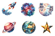 Space Animal Clipart, an Illustration by CreationArt (Thumbnail 4 of 6)