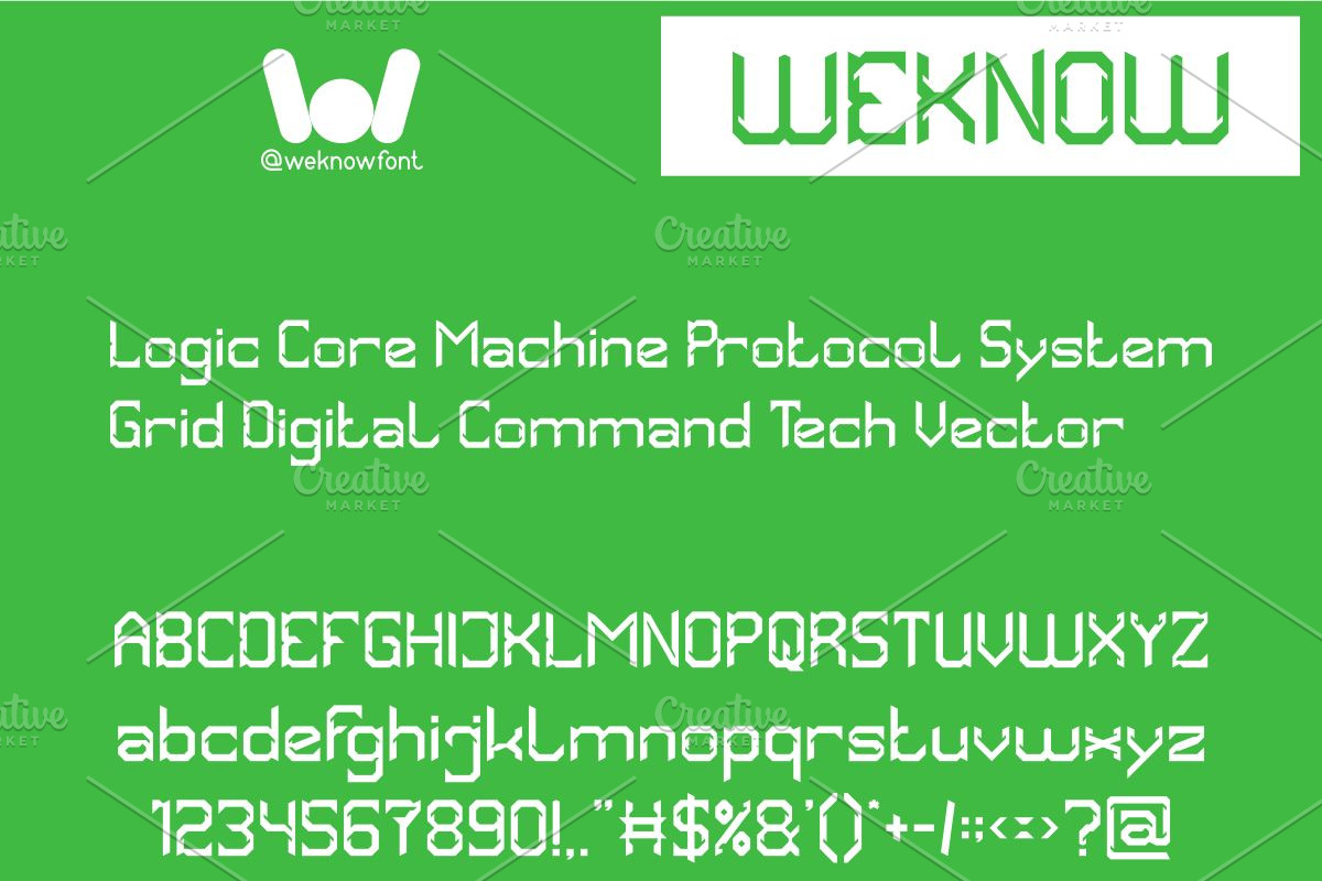 Hyper System font, a Font by weknow (Photo 5 of 8)