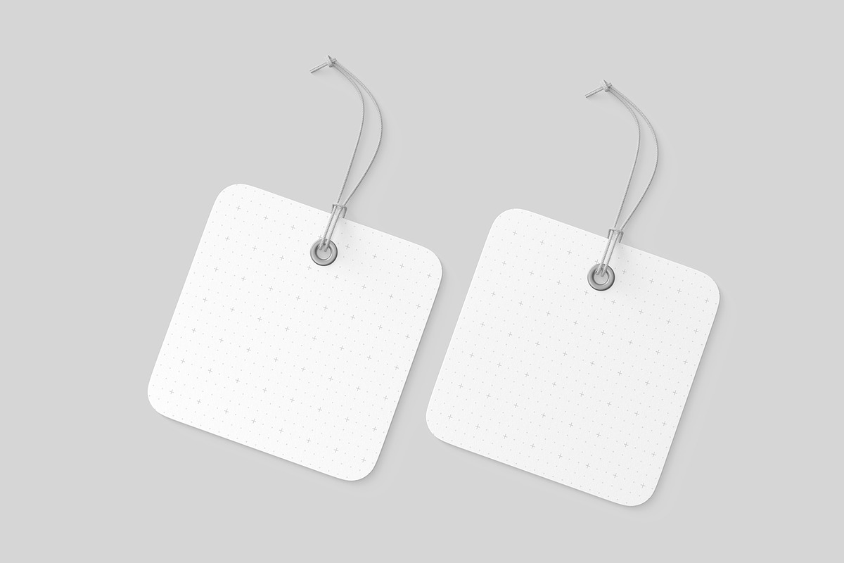 square clothing tag psd mockup, an Advertising Mockup by graphypix (Photo 4 of 4)