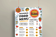Food Menu Template, a Flyer Template by MightyDesign (Thumbnail 2 of 8)