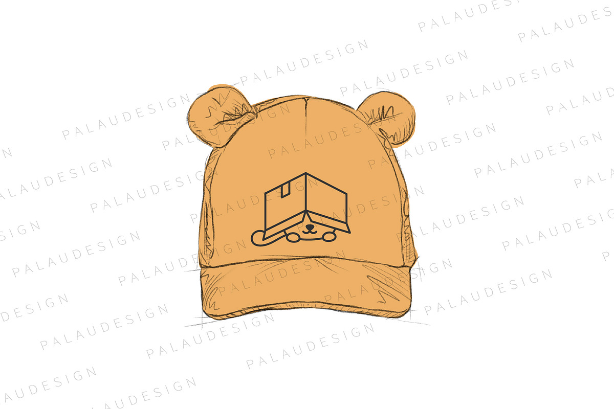 Cute Kawaii Cat Playing With Box, an Animal Illustration by Palau (Photo 6 of 12)