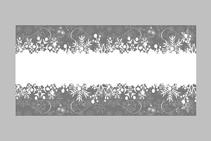 Abstract Christmas border