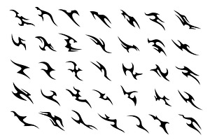 Tribal y2k gothic tattoos, a Decorative Illustration by Vector Tradition