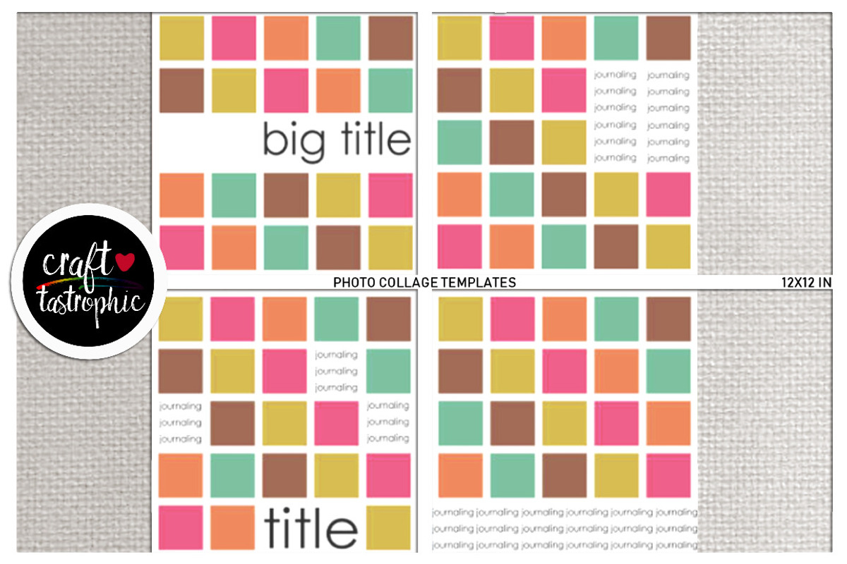 Photo Collage: Squared Too, a Templates & Theme by Craftastrophic-Stuff
