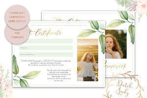 PSD Photo Gift Card Template 53