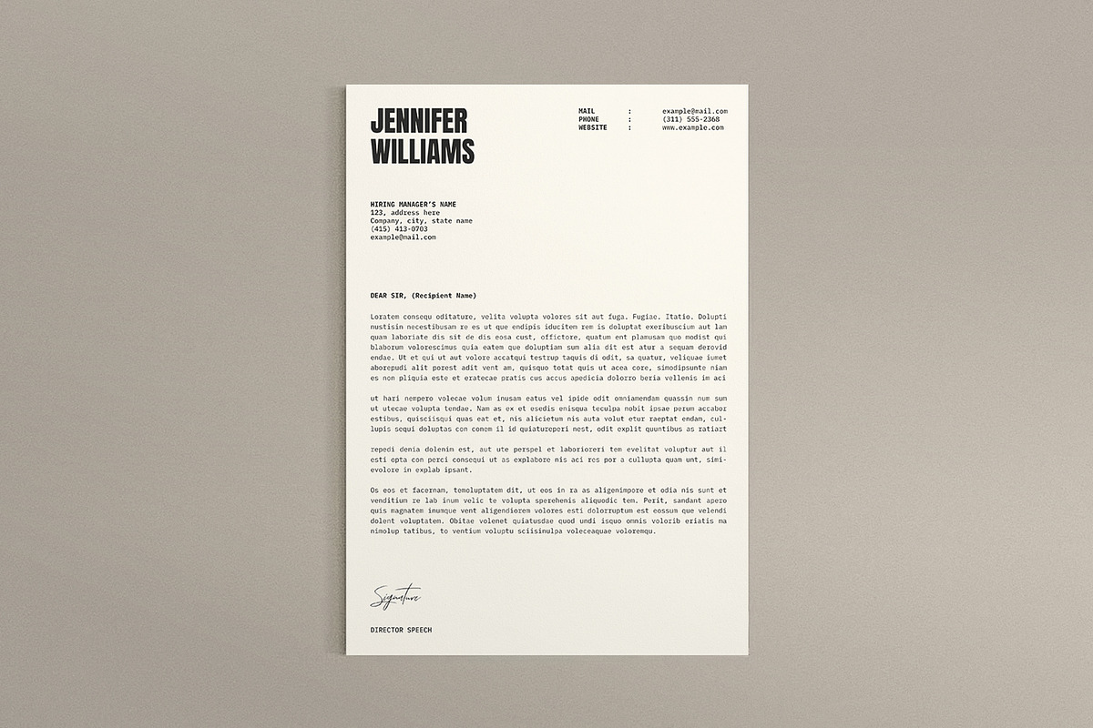 Resume - CV - Letter, a Resume Template by ArtisanaAura (Photo 3 of 5)
