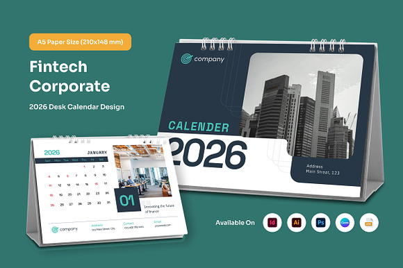 Corporate Desk Calendar 2026 preview 6