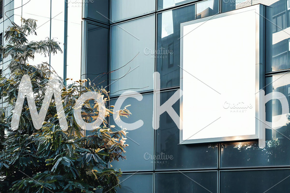 blank street sign for logo mockup, a Marketing Template by VetalStock