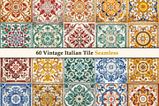 Vintage Italian Pattern Tile V1, a Pattern Graphic by Negarin Digital Art (Thumbnail 5 of 8)