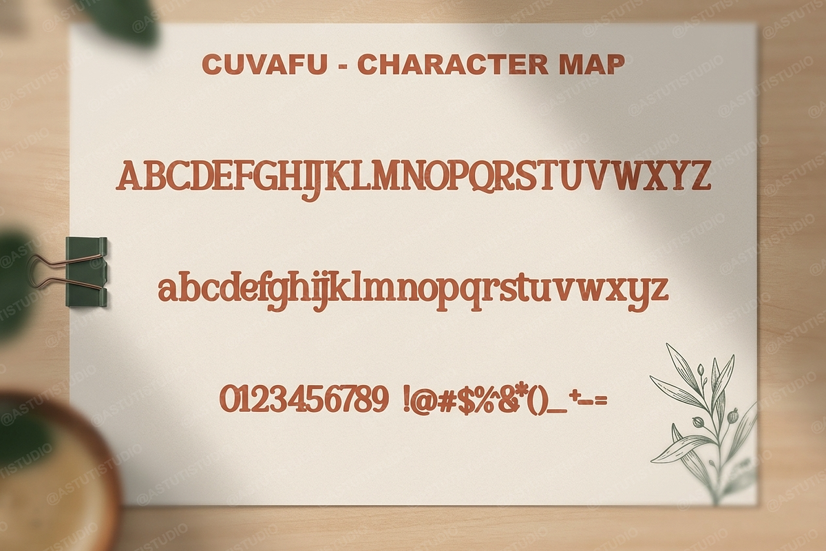 Cuvafu - Elegant Modern Serif Typef, a Serif Font by Astuti Studio (Photo 3 of 25)