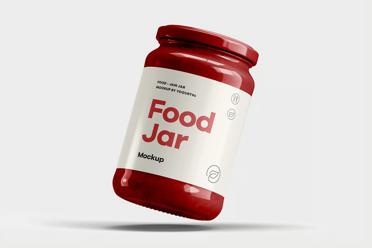 Food Jar Mock-up, a Packaging Mockup by zippypixelstudio (Photo 7 of 8)